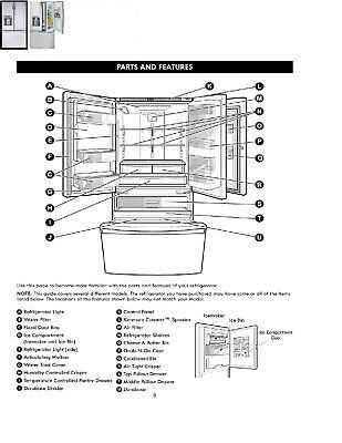 parts diagram for kenmore elite refrigerator