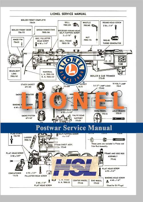 lionel parts diagrams