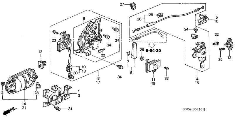 honda odyssey sliding door parts diagram