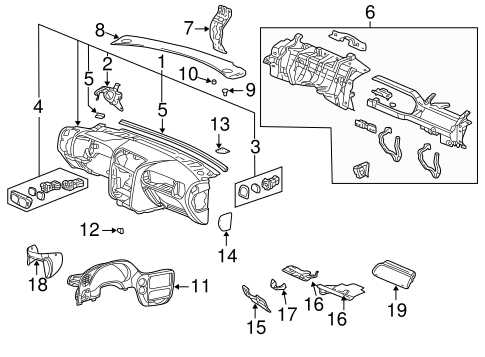 chevy trailblazer body parts diagram