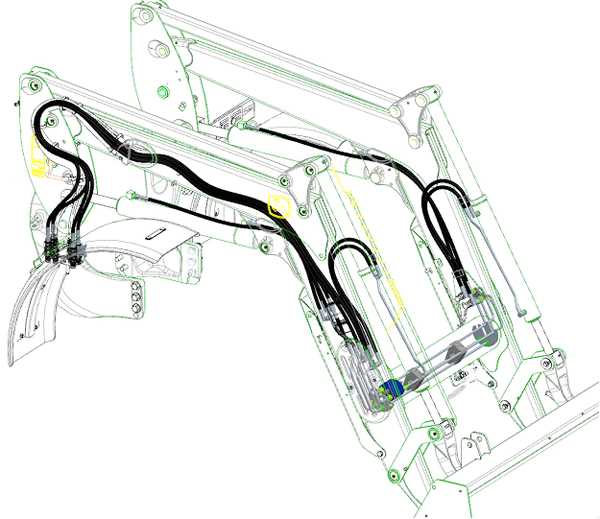 john deere 120r loader parts diagram