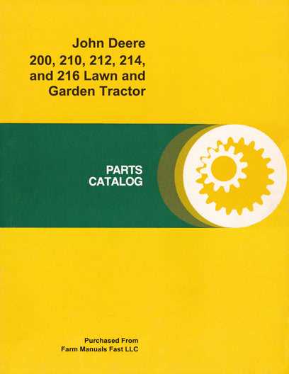 john deere 214 parts diagram