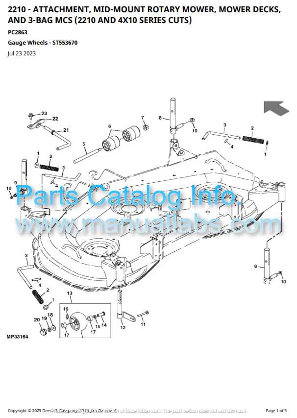 john deere 2305 parts diagram