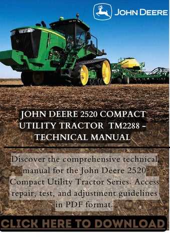 john deere 2520 parts diagram