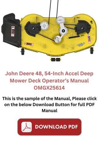 john deere 48 inch mower deck parts diagram