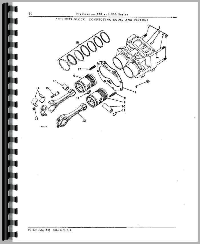 john deere 530 baler parts diagram