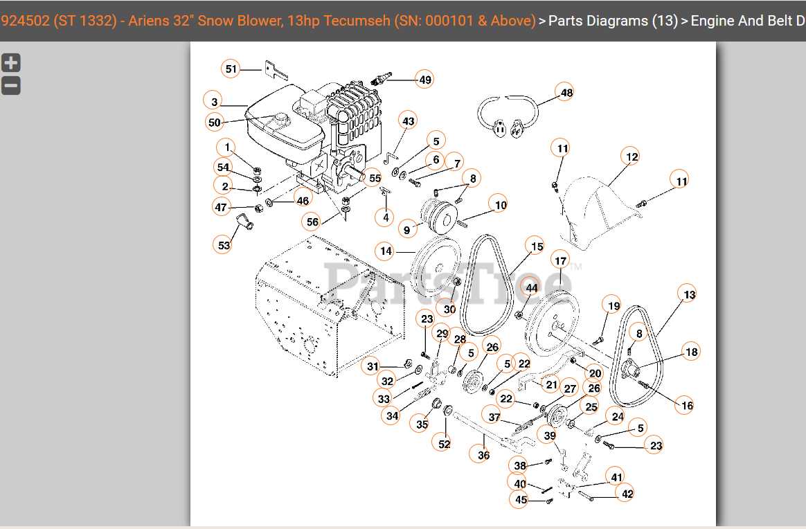 john deere 826 snowblower parts diagram