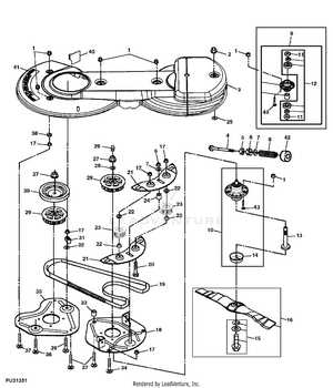 john deere freedom 42 mulching deck parts diagram