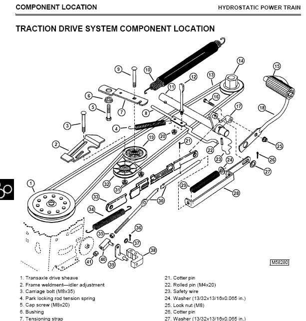 john deere stx46 parts diagram