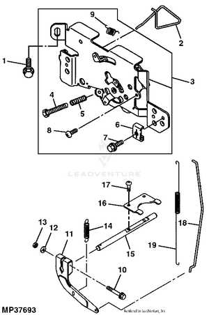 john deere x500 mower deck parts diagram