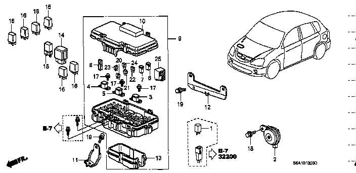 engine bay honda civic engine parts diagram