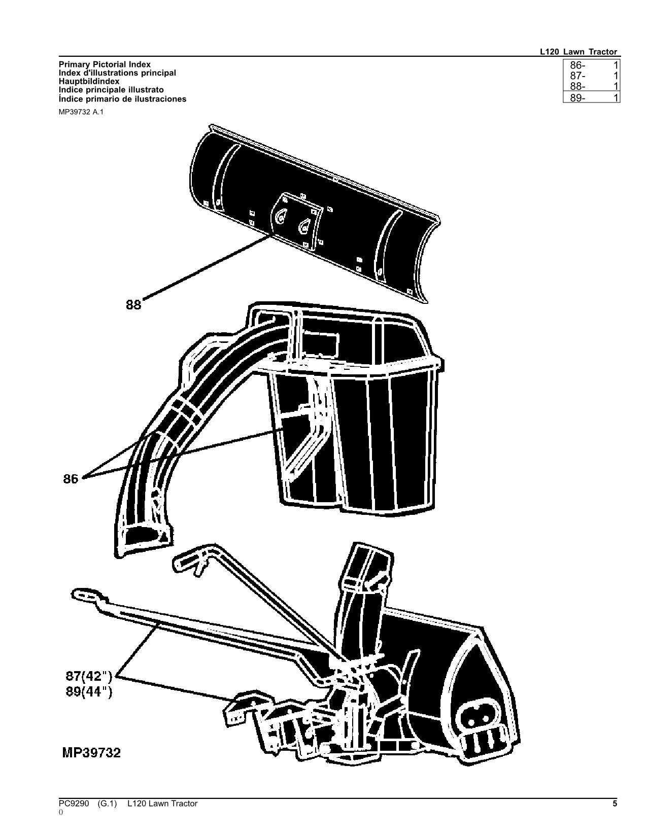 john deere l120a parts diagram