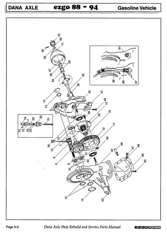 1988 ezgo golf cart parts diagram