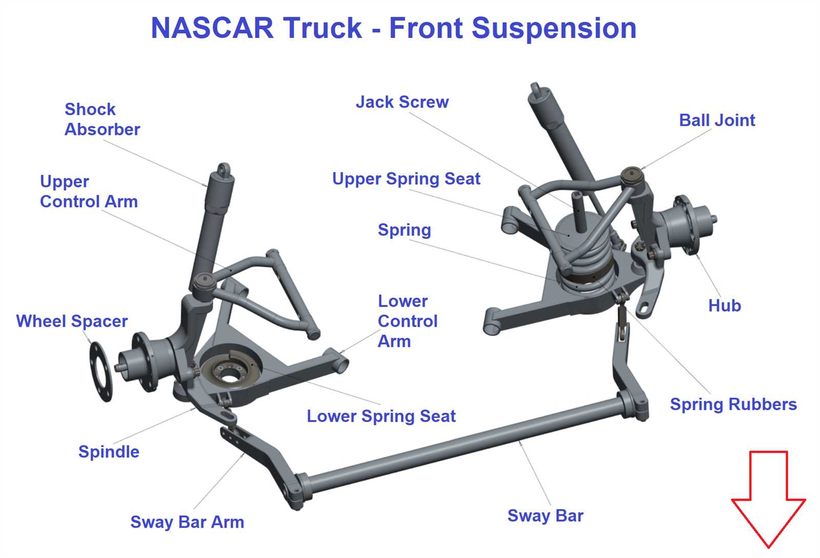 truck front end parts diagram