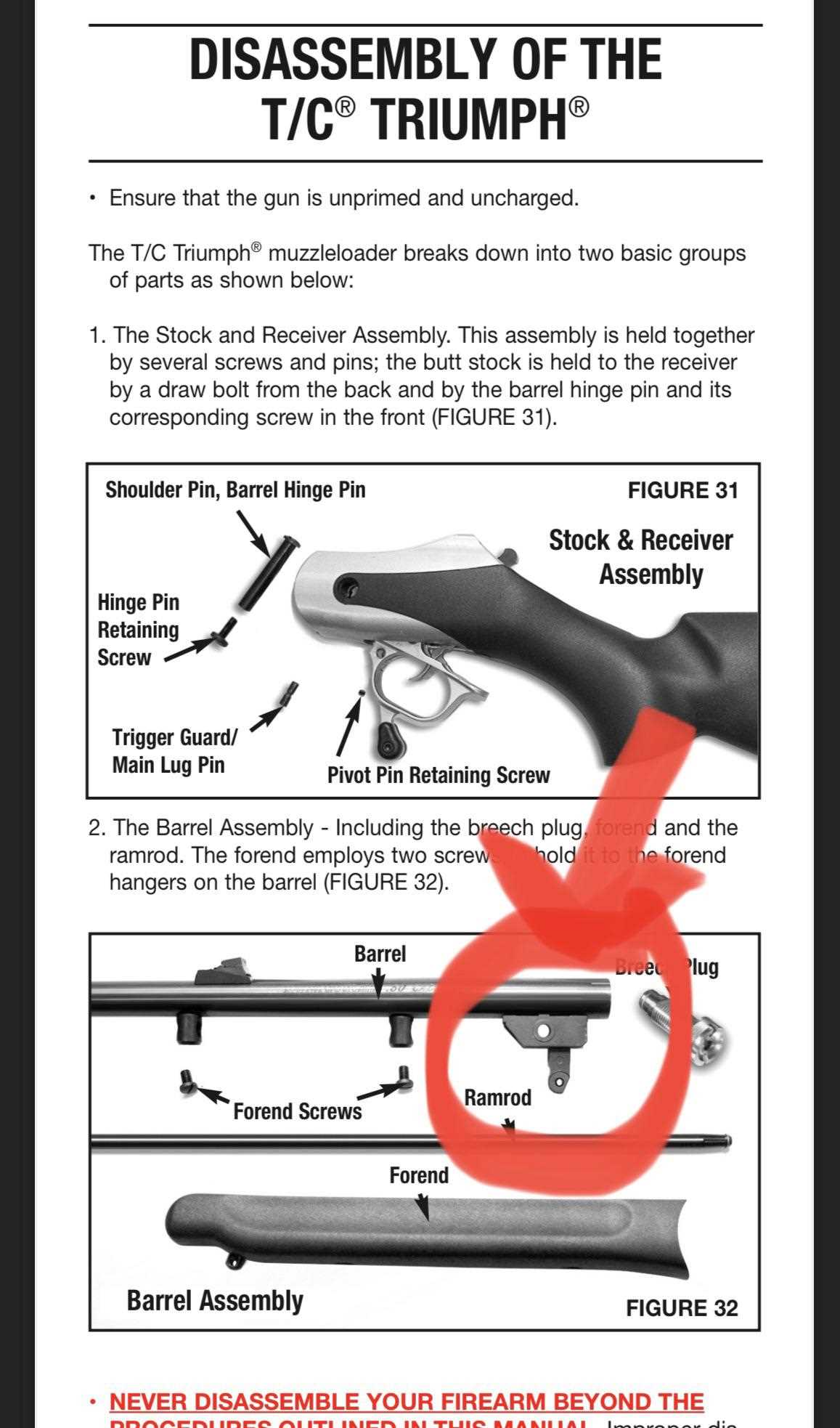 thompson center black diamond parts diagram