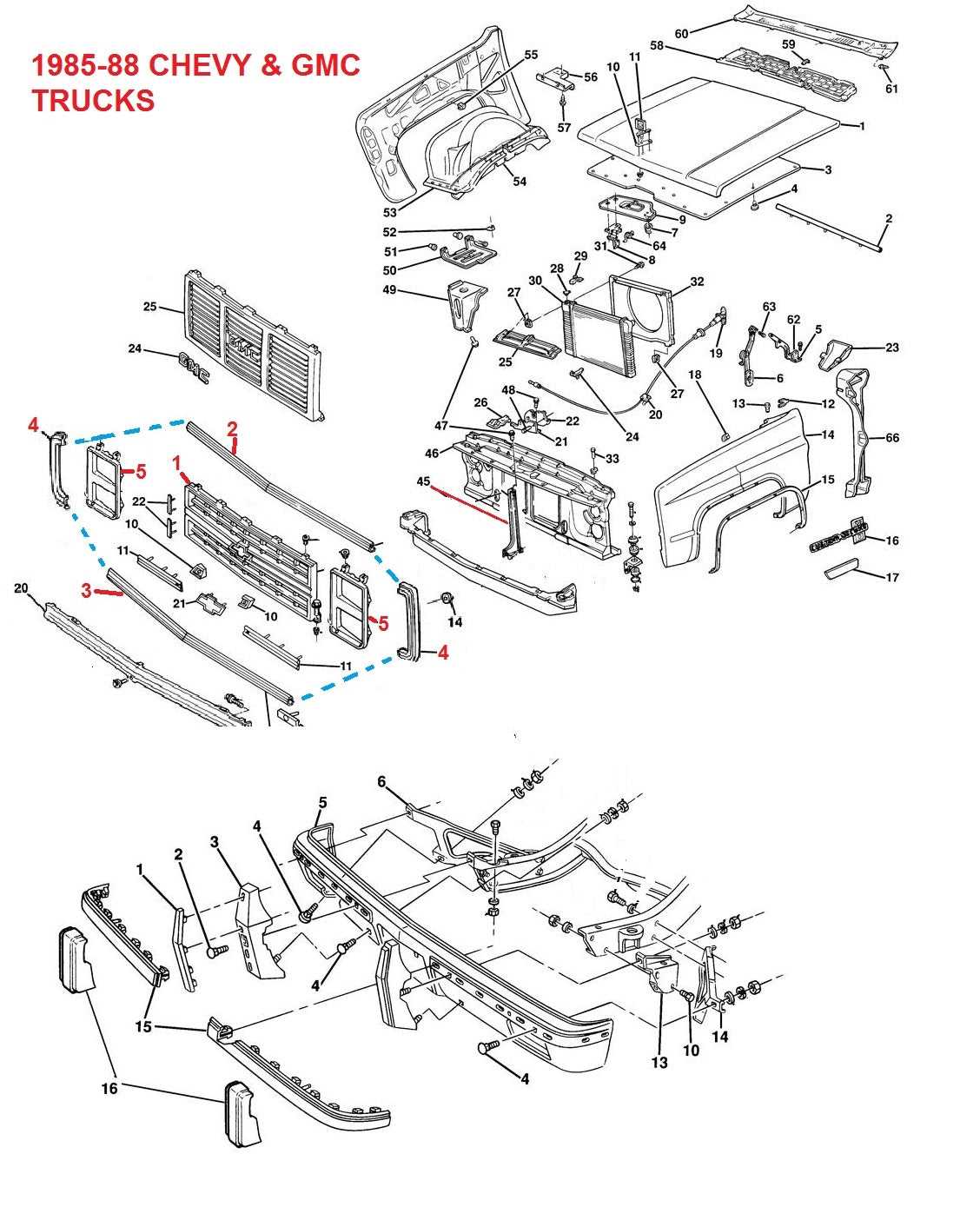 silverado parts diagram