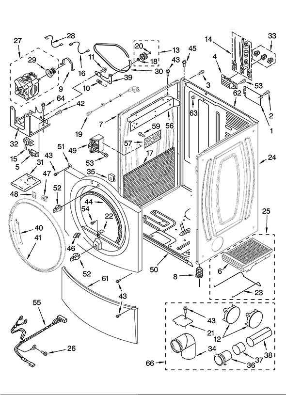 kenmore elite dryer model 110 parts diagram