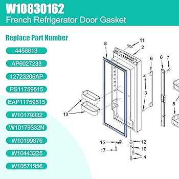 kenmore side by side refrigerator parts diagram