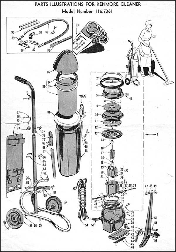 kenmore vacuum parts diagram