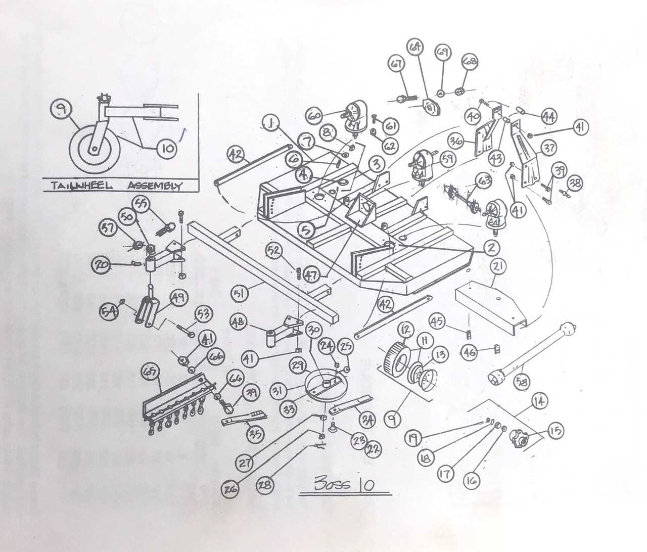 king kutter tiller parts diagram