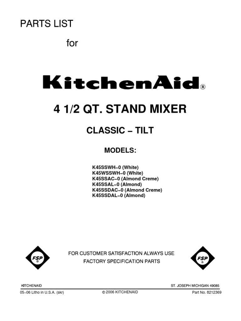 kitchenaid 600 parts diagram