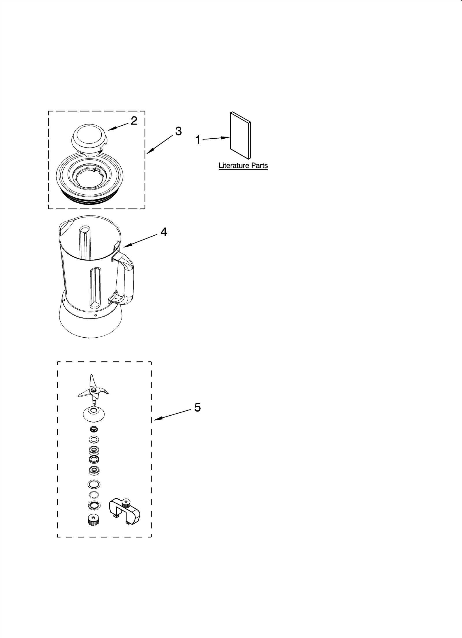 kitchenaid blender parts diagram