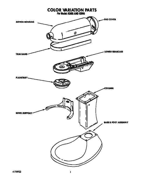 kitchenaid professional 600 parts diagram