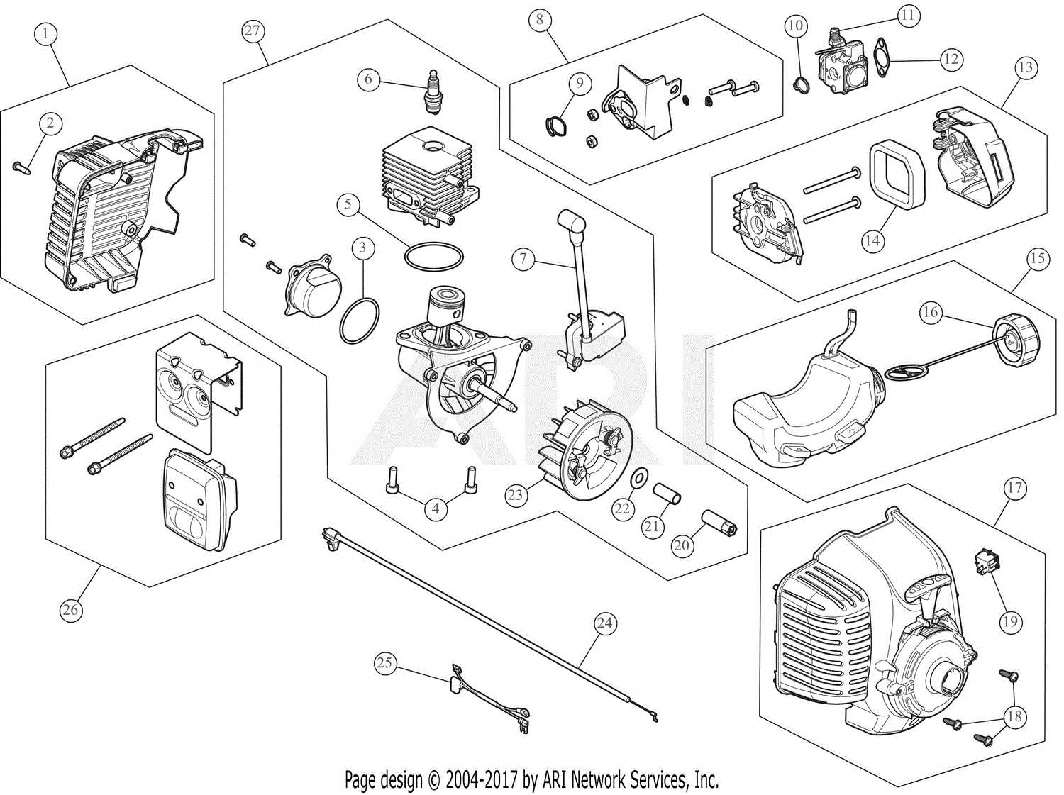 troy bilt storm 2620 parts diagram