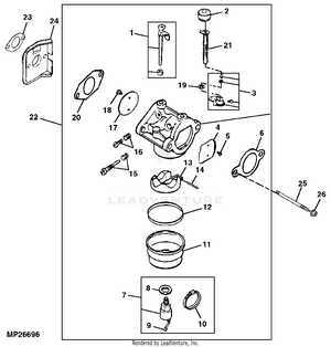 john deere lx255 parts diagram