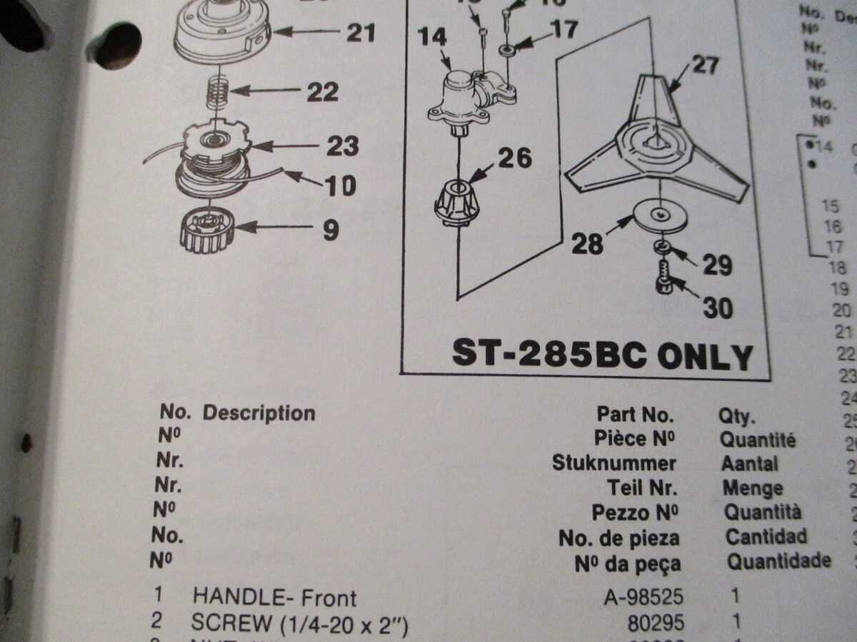 homelite string trimmer parts diagram