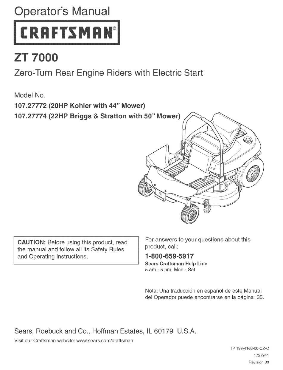 kohler 7000 series parts diagram