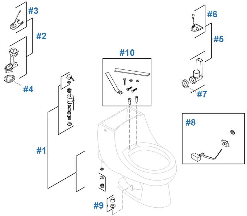 kohler toilet seat parts diagram