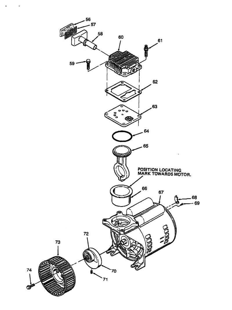 craftsman 33 gallon air compressor parts diagram