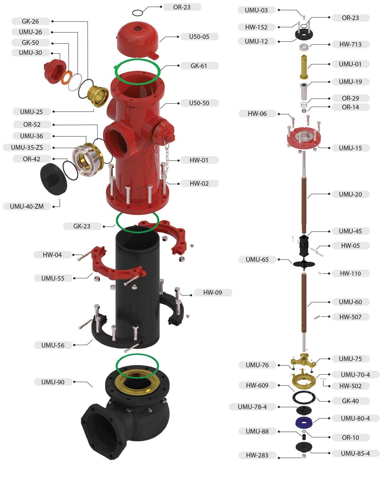 hydrant parts diagram