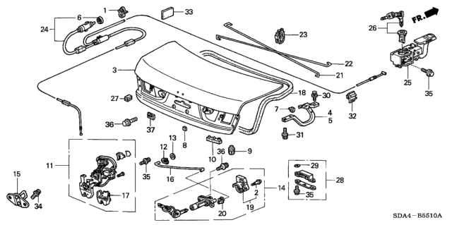 2004 honda accord parts diagram