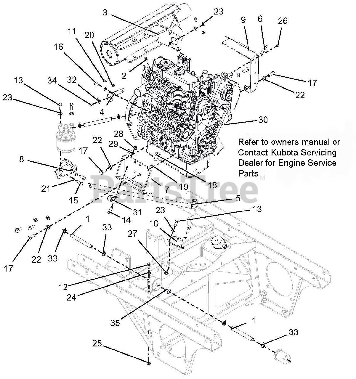 kubota d902 parts diagram