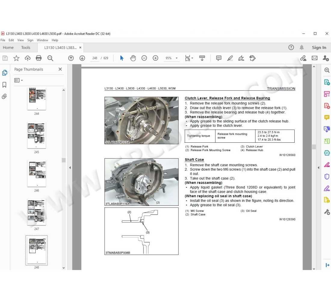 kubota l5030 parts diagram