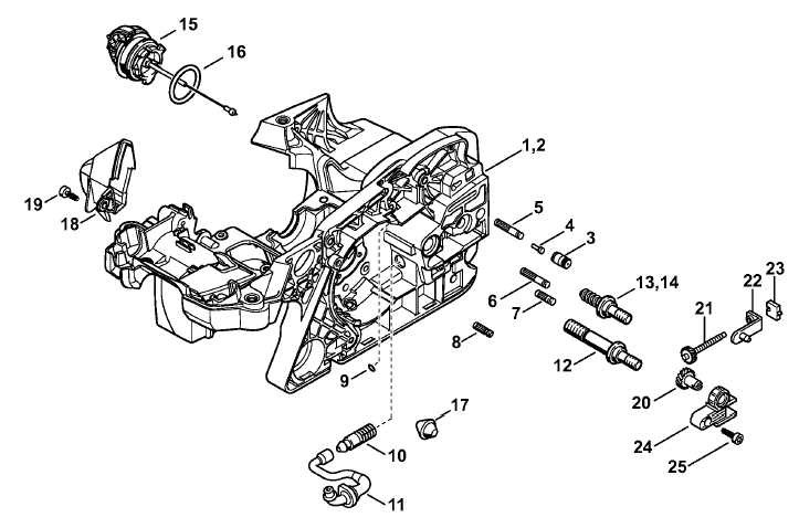 stihl 039 parts diagram