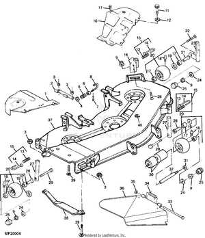 john deere 54 mower deck parts diagram