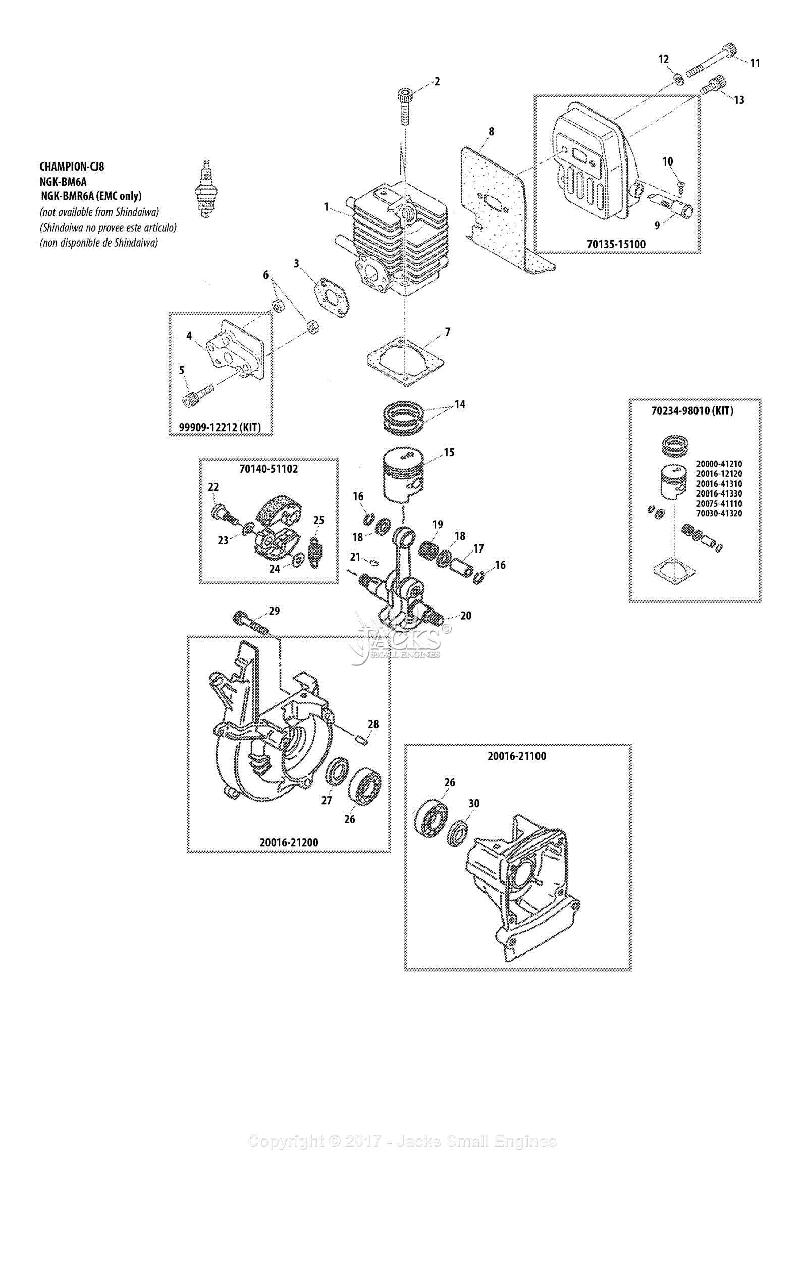 shindaiwa trimmer parts diagram