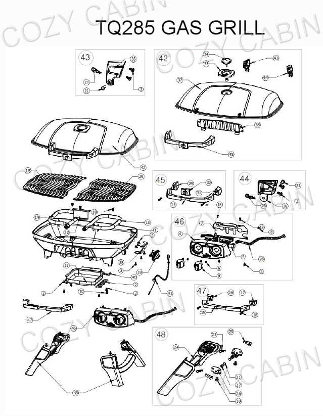 napoleon grill parts diagram