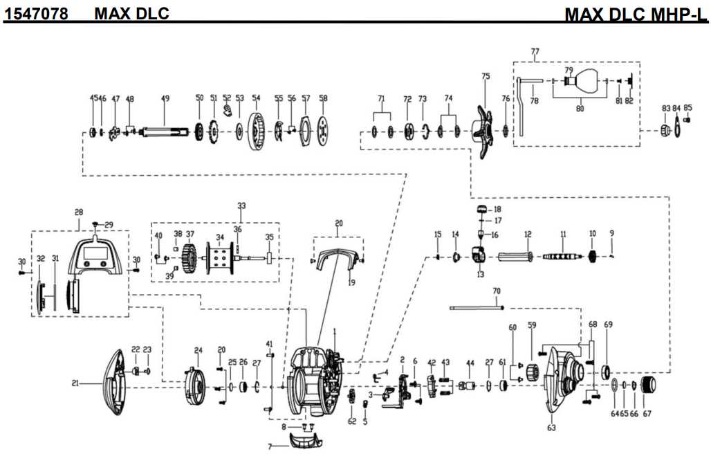 quantum reel parts diagram