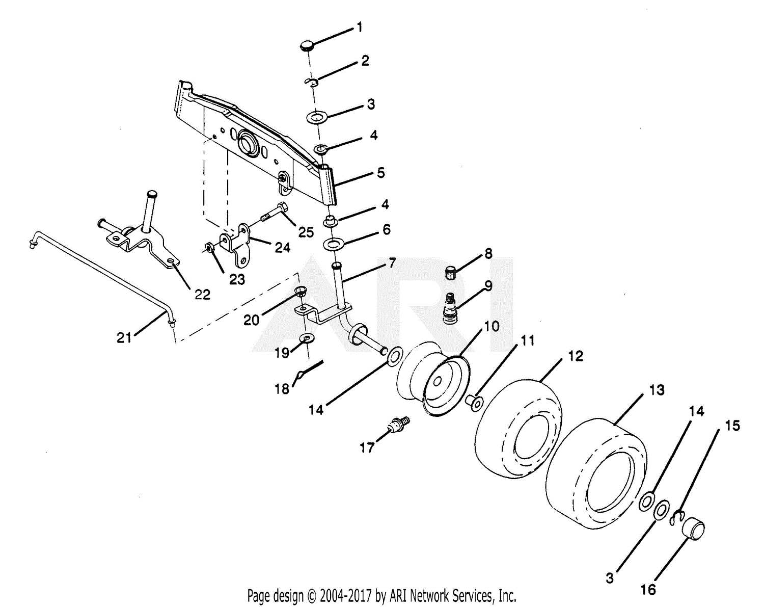 axle parts diagram