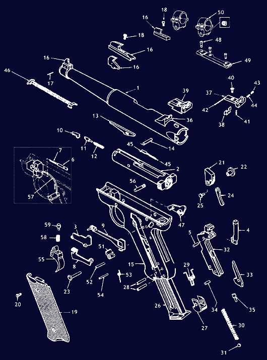 luger parts diagram