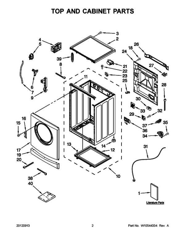 whirlpool ultimate care 2 parts diagram