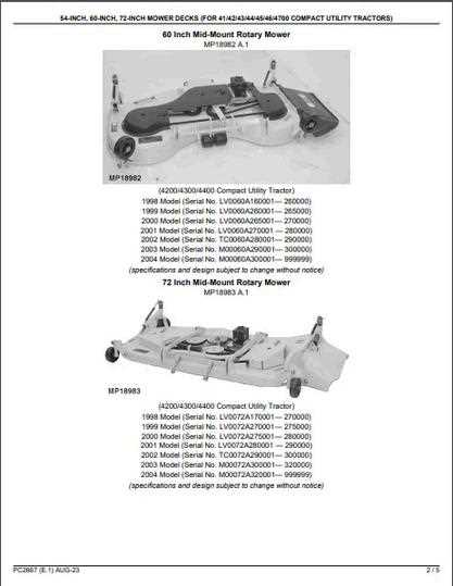 54 inch john deere 54 mower deck parts diagram