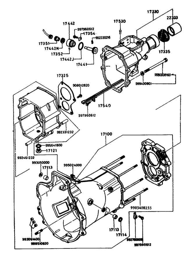 manual transmission parts diagram