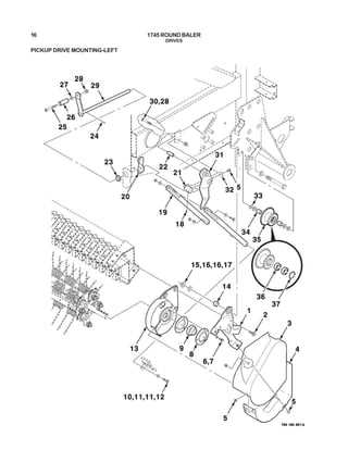 massey ferguson 124 baler parts diagram