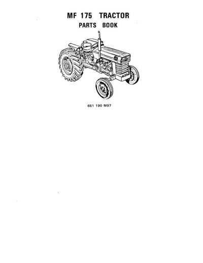 massey ferguson 175 parts diagram