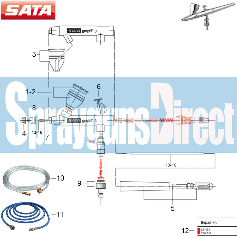 master airbrush parts diagram